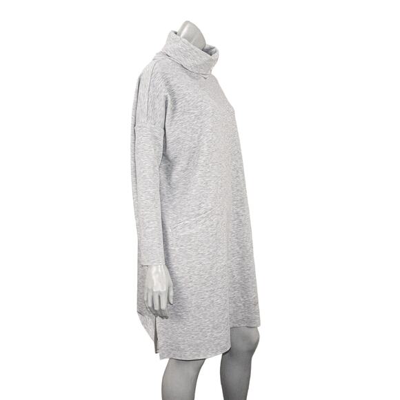 HATCH Maternity One Size Jones Knit Dress Turtleneck in Heather Gray - Picture 4 of 13